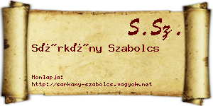 Sárkány Szabolcs névjegykártya